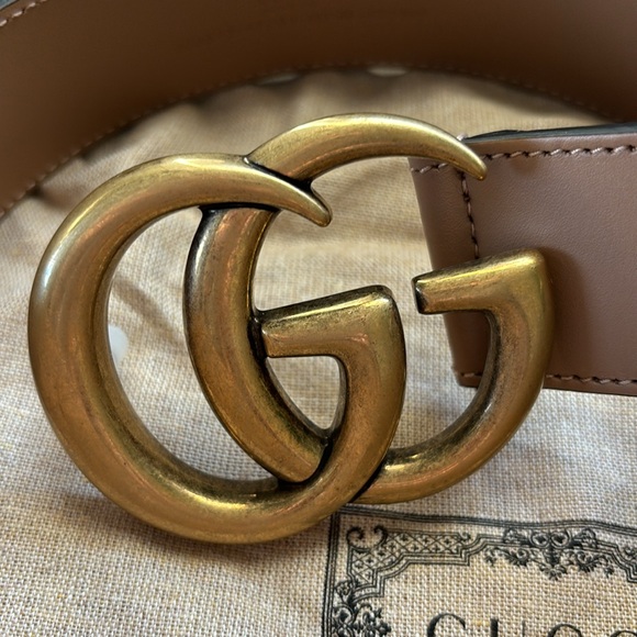 Gucci Marmont GG women’s belt in taupe - Picture 5 of 6